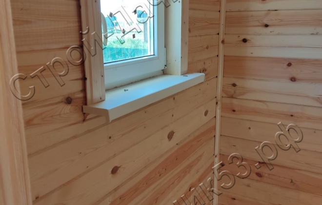 4 Брусовая баня Б-18, 6х4м, 24М²,  Ленинградская область, Гатчинский район, КП Графская Славянка (12)